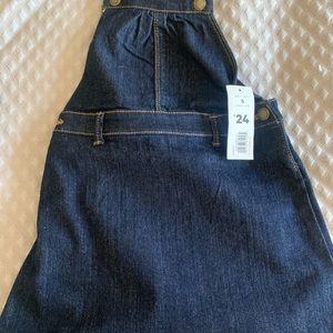 Brand new kids overall denim dress. Joe fresh